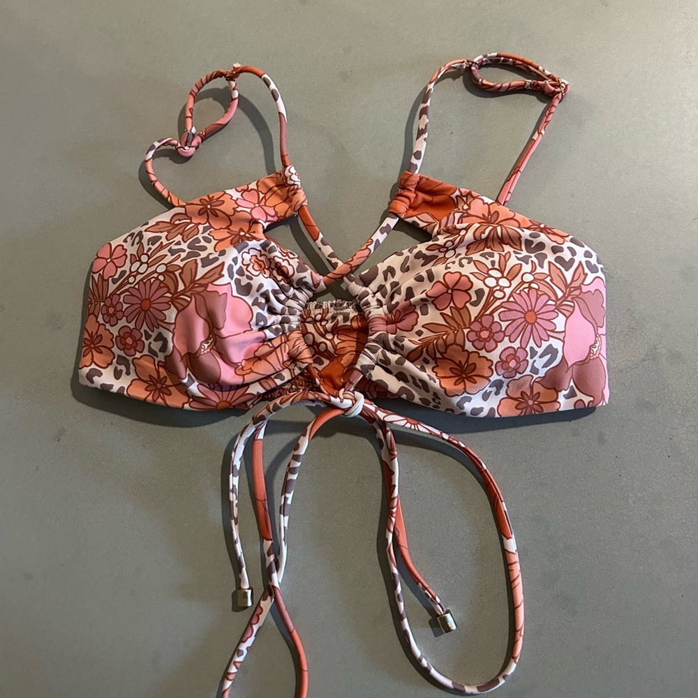 Power 2 the Flower Bikini Top